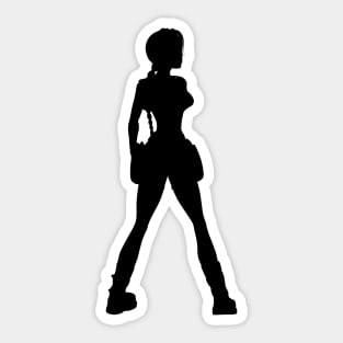 LARA CROFT SILHOUETTE (Tomb Raider Chronicles) Sticker